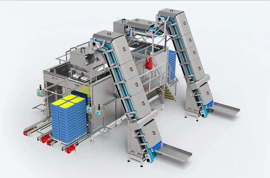 machine automatische kratbelader