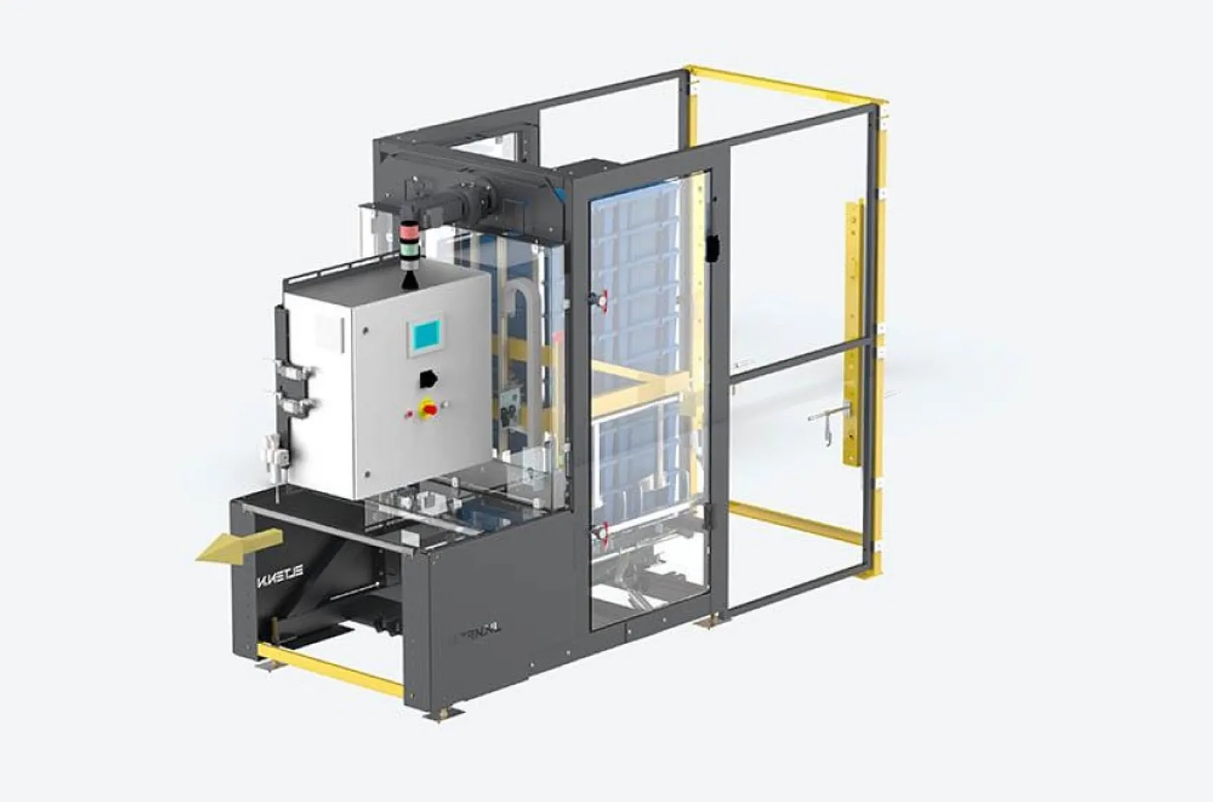 machine automatische kratontstapelaar Automatische kratontstapelaar
