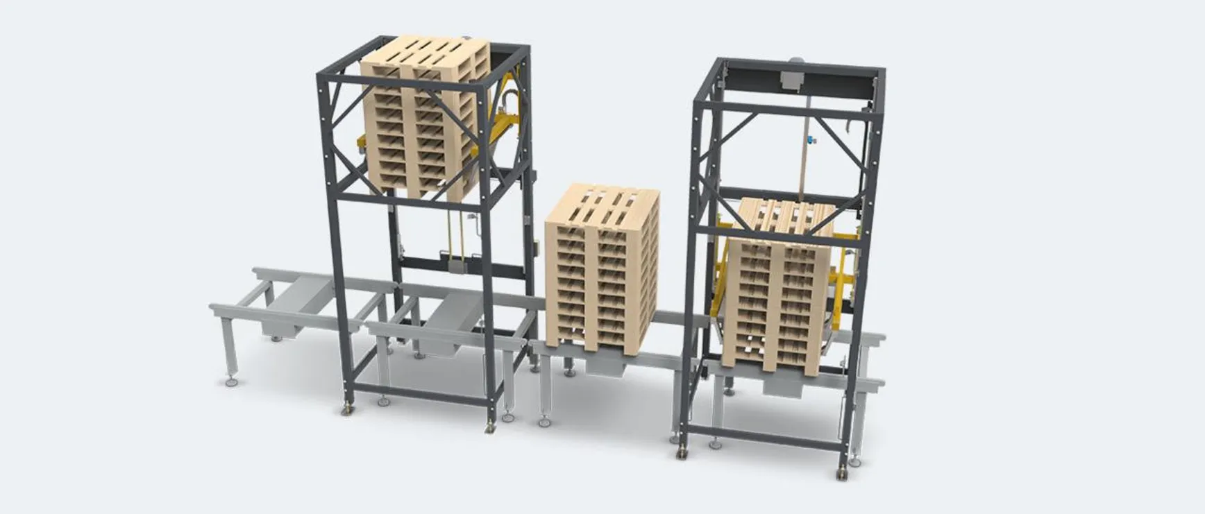 machine automatische palletontstapelaar Automatische palletontstapelaar