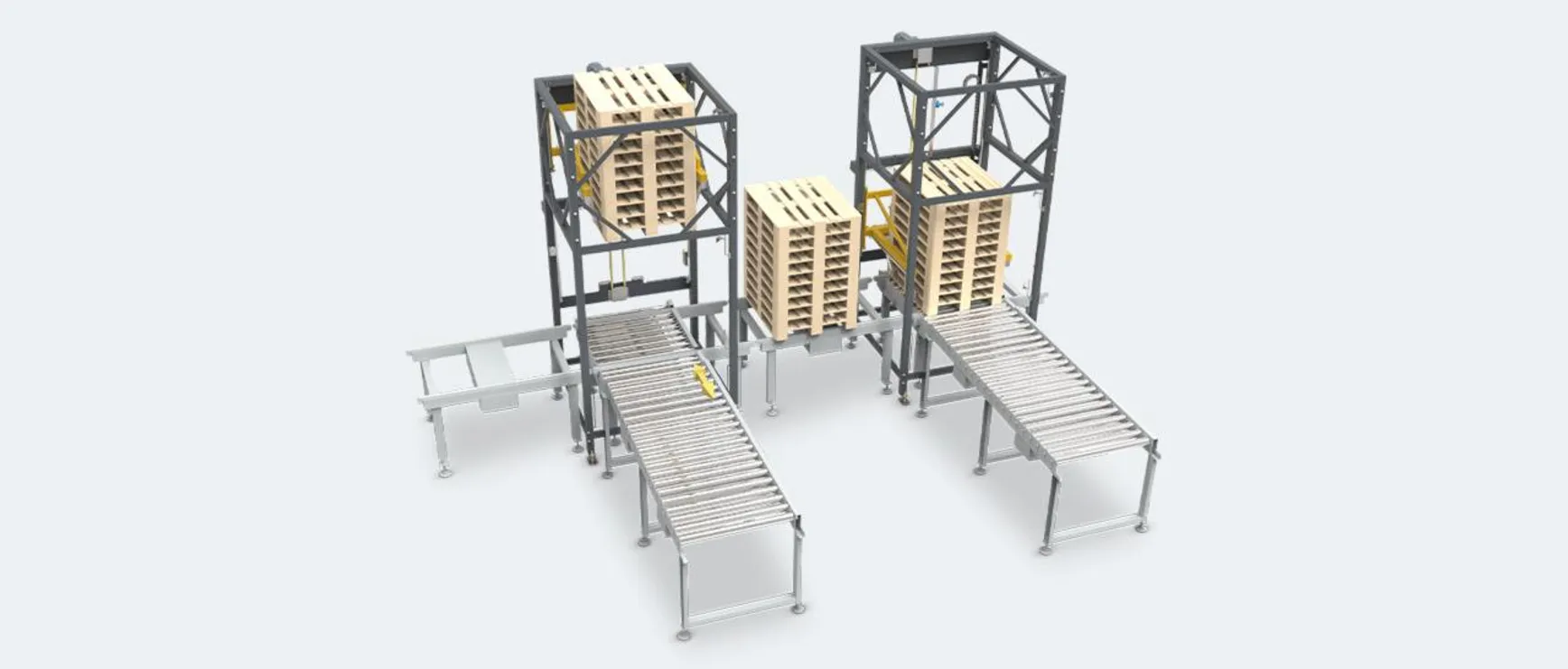 Automatische palletstapelaar