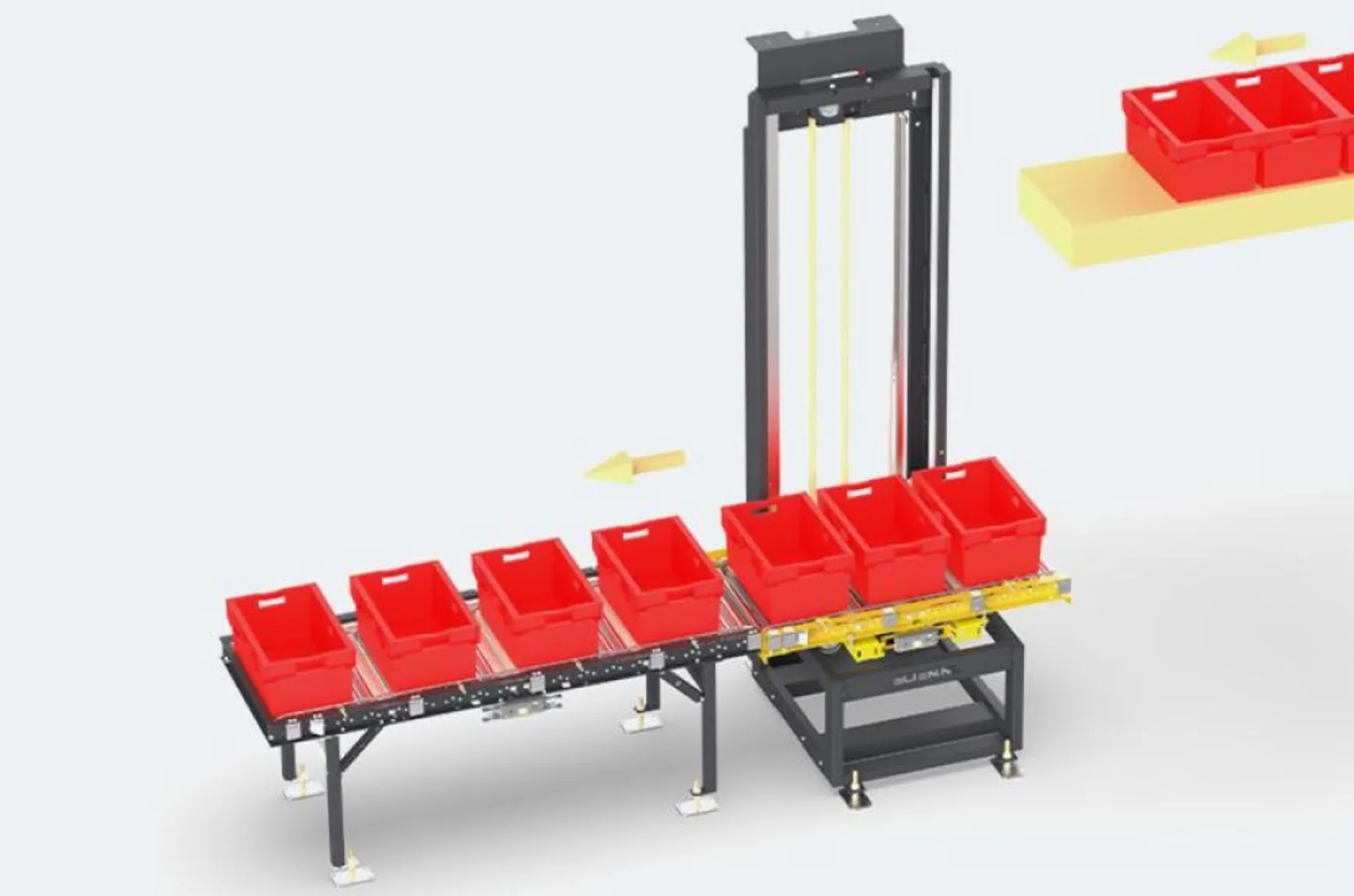 machine goederenlift voor kratten Goederenlift voor kratten