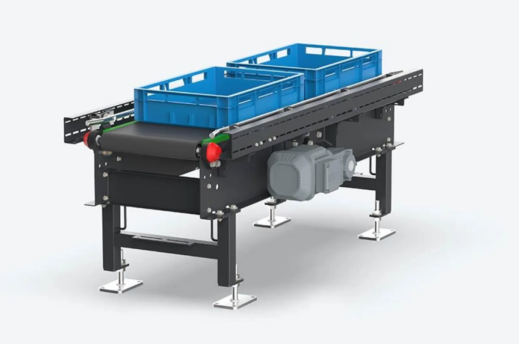 Transportbanen voor kratten
