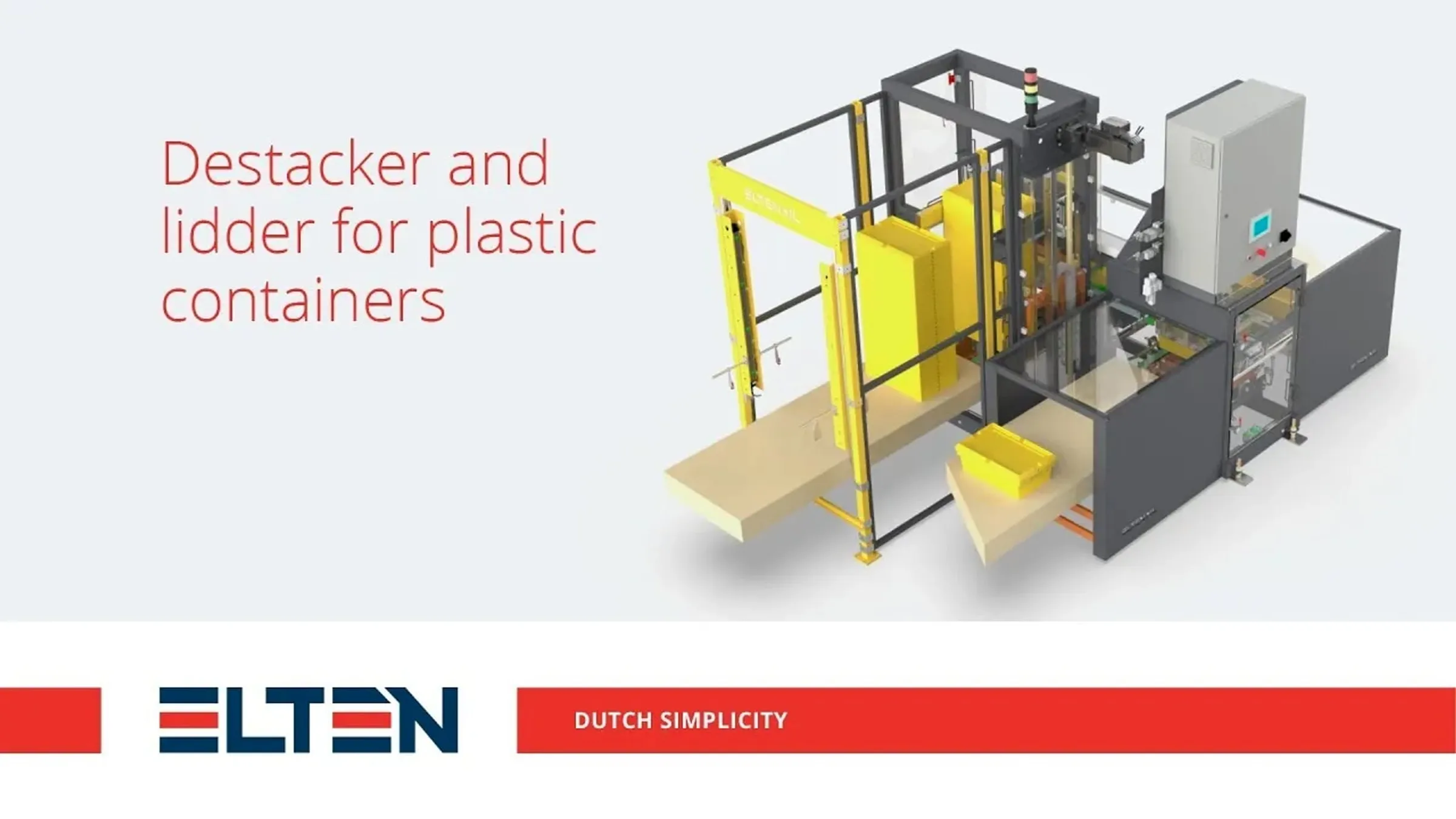 project poster ontstapelen en plaatsen van deksels voor plastic containers